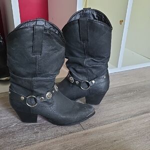 Women's Dingo Madison Western Leather Boots Cowboy Cowgirl Boots